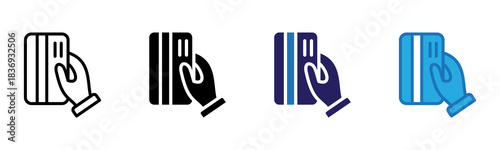 Paymant Icon Multi Style Vector Illustration