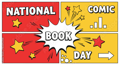 Vibrant National Comic Book Day Celebration Background