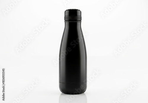 Wallpaper Mural Sleek, modern, black insulated beverage container stands isolated on a bright white surface Torontodigital.ca
