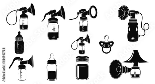 Breast pumps, bottles, and pacifiers for baby care
