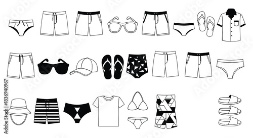 Vibrant summer clothing and accessories collection