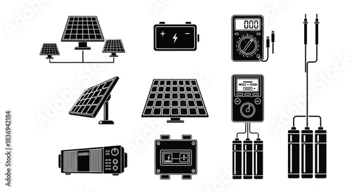 Solar power and battery storage technology