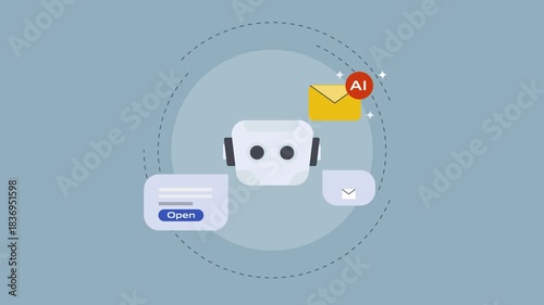 Conversational AI assistant operating digital communication through automated notification handle, messages summaries and auto reply generation.