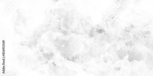 White and grey watercolor background painting with cloudy distressed texture, Grunge clouds or smog texture with stains, Abstract grunge white or grey watercolor painting background,