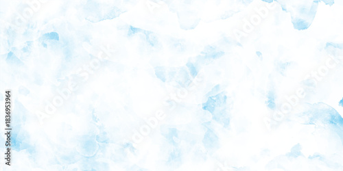 abstract soft brush painted white and blue watercolor, Abstract blue watercolor background, Hand painted abstract soft sky blue watercolor sky and clouds, Blue watercolor background vector,
