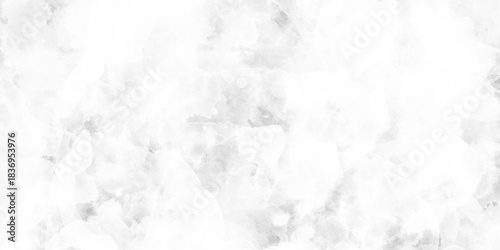 White and grey watercolor background painting with cloudy distressed texture, Grunge clouds or smog texture with stains, Abstract grunge white or grey watercolor painting background,
