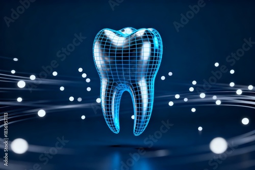 Digital Tooth Technology Futuristic Dental Innovation