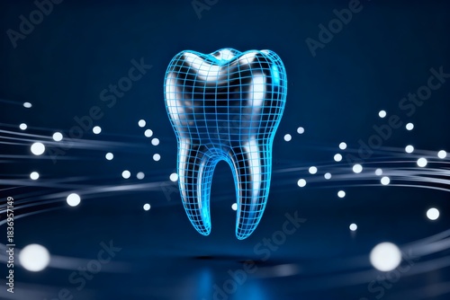 Digital Tooth Technology Futuristic Dental Innovation