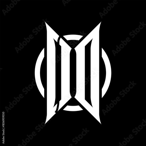 OD Monogram Logo on Black Background