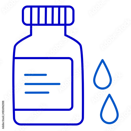 Outline Medicine Bottle Drops