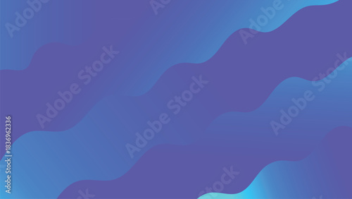 Abstract Wavy Gradient Background with Blue and Purple Hues