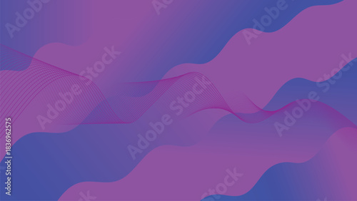 Dynamic Abstract Wavy Gradient with Purple and Blue Tones