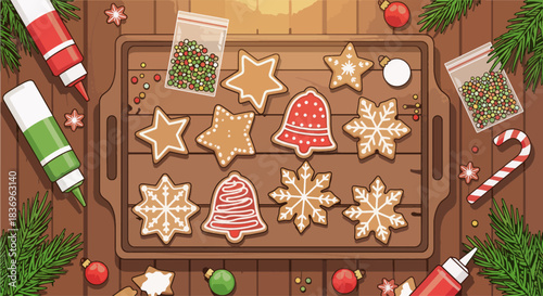 Festive Cookies and Decorations – Sweet Celebration for Merry Christmas