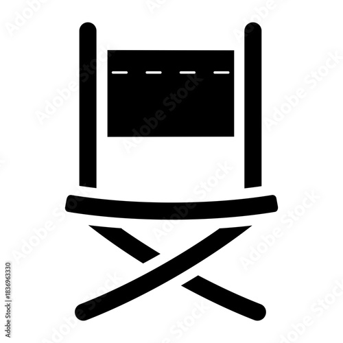 director chair glyph icon