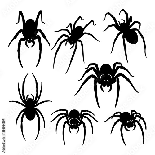 Black  bee silhouettes