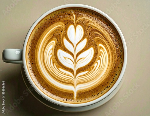 vegan capuccino, AI generated