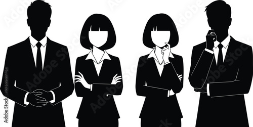 business people silhouettes