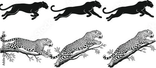 Silhouettes of male construction workers and engineers in white hard hats, standing and walking, holding clipboards, and using various hand gestures on the job site.