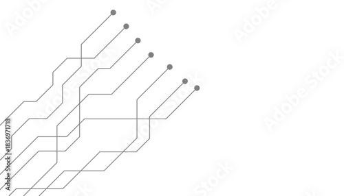 Abstract futuristic circuit board Illustration, Circuit board with various technology elements. Circuit board pattern for technology background. Vector illustration