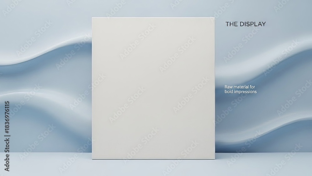 Naklejka premium Clean White Canvas for Creative Display