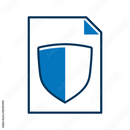Secure Document Shield Icon