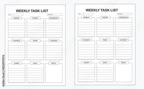 weekly task list book for amazon product