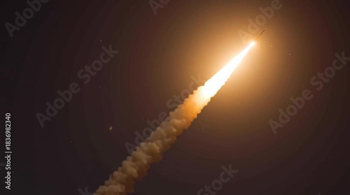 Ground-launched missile. Start of war. Shelling. Air raid, air attack. Casualty for your enemy. Land-based missile