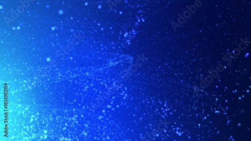 パーティクル　キラキラ　背景　青　ループ