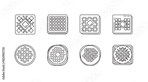 Set of traditional geometric patterns and ornamental designs collection artistic elements vector