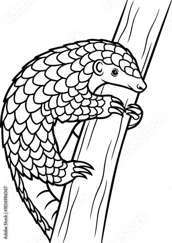 arboreal sentinel a unique mammals plight amidst fragile ecosystems, isolated on transparent background