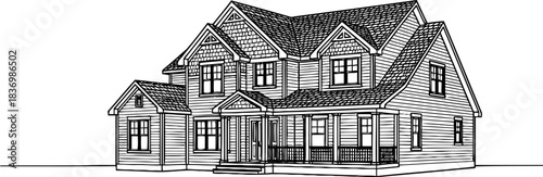 blueprint of dreams crafting tomorrows sanctuary, one gable at a time, isolated on transparent background