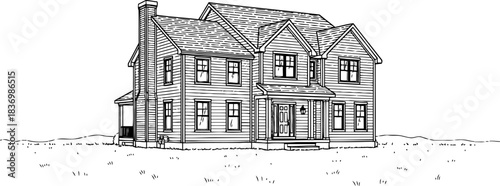 blueprint of dreams crafting tomorrows home, one line at a time, isolated on transparent background