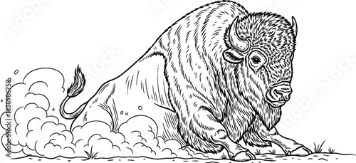 earth shaker the indomitable spirit of raw wilderness energy, isolated on transparent background