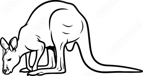 earthward bound the gentle pause of a wild spirit in outline, isolated on transparent background