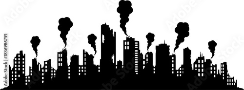 echoes of ruin a stark vision of civilizations fragile edge, isolated on transparent background