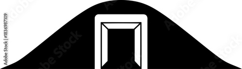 gateway to the unseen unlocking potential within abstract horizons, isolated on transparent background