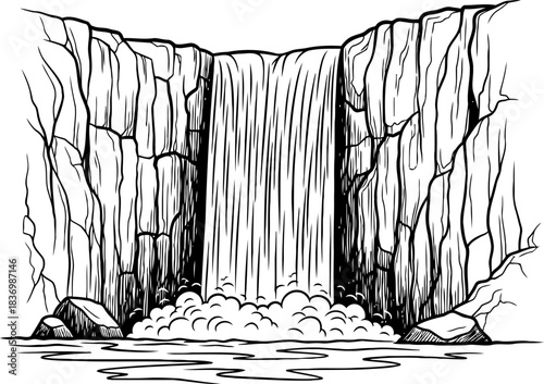 gravitys art a monochromatic cascade etched in times grand design, isolated on transparent background