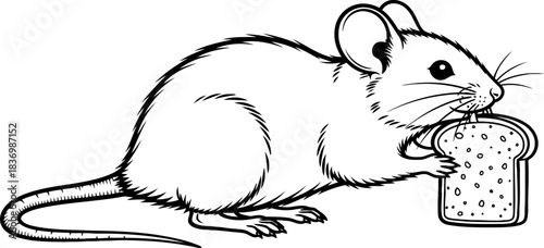 harvest of the humble a resourceful creature securing lifes simple necessities, isolated on transparent background