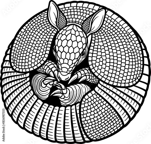 natures intricate shield a spiraled sanctuary of wild resilience and primal safety, isolated on transparent background