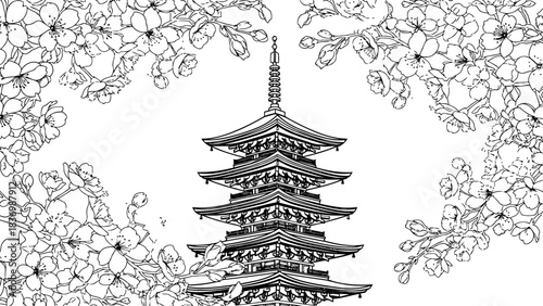 sakura serenity an ode to japans enduring spirit and ephemeral blooms, isolated on transparent background