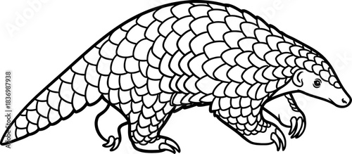 scaled enigma natures armored wanderer, a symbol of unique resilience, isolated on transparent background