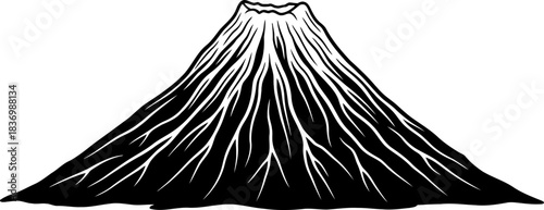 spirit peaks embrace a minimalist ode to enduring grace and majestic silhouettes, isolated on transparent background