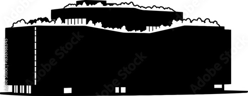 urban canopy elevated green spaces redefining contemporary city living, isolated on transparent background