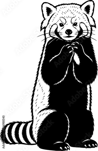 wildwood watcher a stylized silhouette capturing the forests gentle mystery, isolated on transparent background