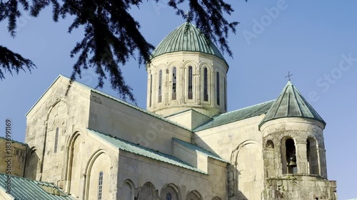 Bagrati Cathedral in Kutaisi at sunset, Georgia.