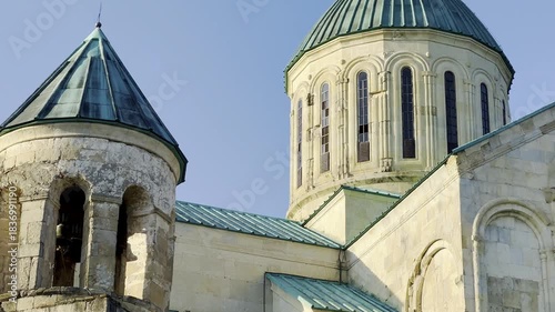 Bagrati Cathedral in Kutaisi at sunset, Georgia.