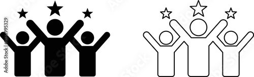 Team Victory Celebration: Achievement and Star Performers Icon