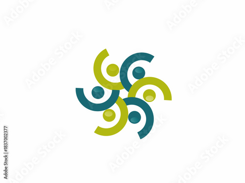 vector logo people succeed in complex and connected organizations.