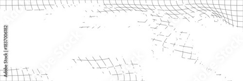 Black metal mesh seamless pattern vector illustration. Metal grid pattern. Silhouette Steel wire Chain link Fence Pattern. Wire mesh fence isolated on white background