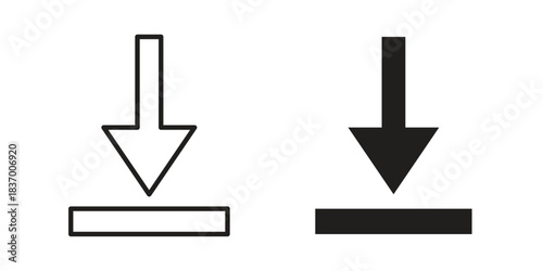 Download icons in black glyph and liner versions for design.